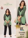 Gulmarg Black By Blue Hills Rayon Chain Work Short Kurtis Suppliers In India